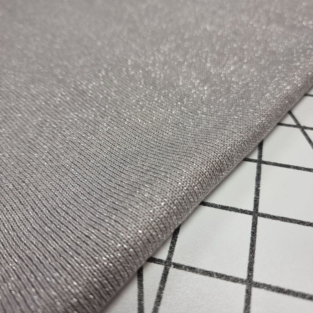 Grey - Lurex Viscose Knit