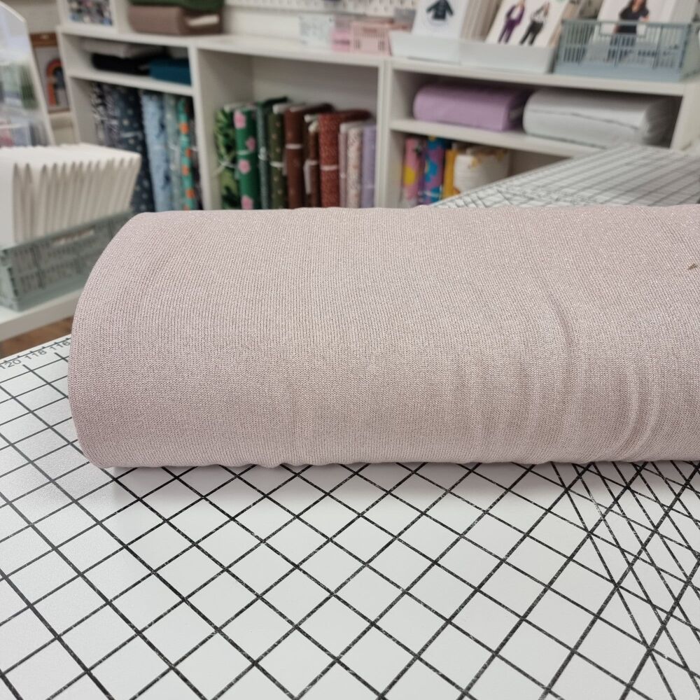Pale Pink - Lurex Viscose Knit