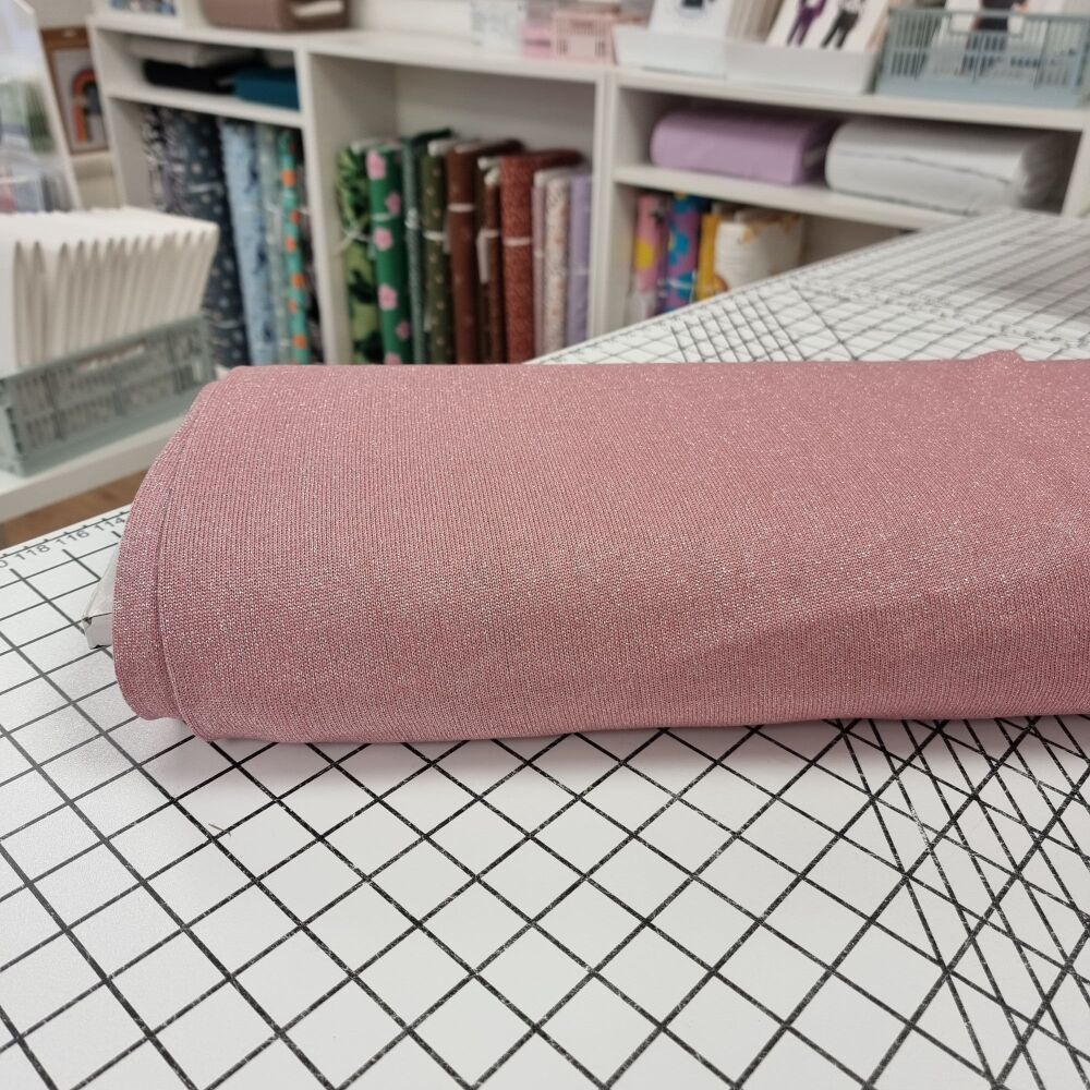 Dark Pink - Lurex Viscose Knit