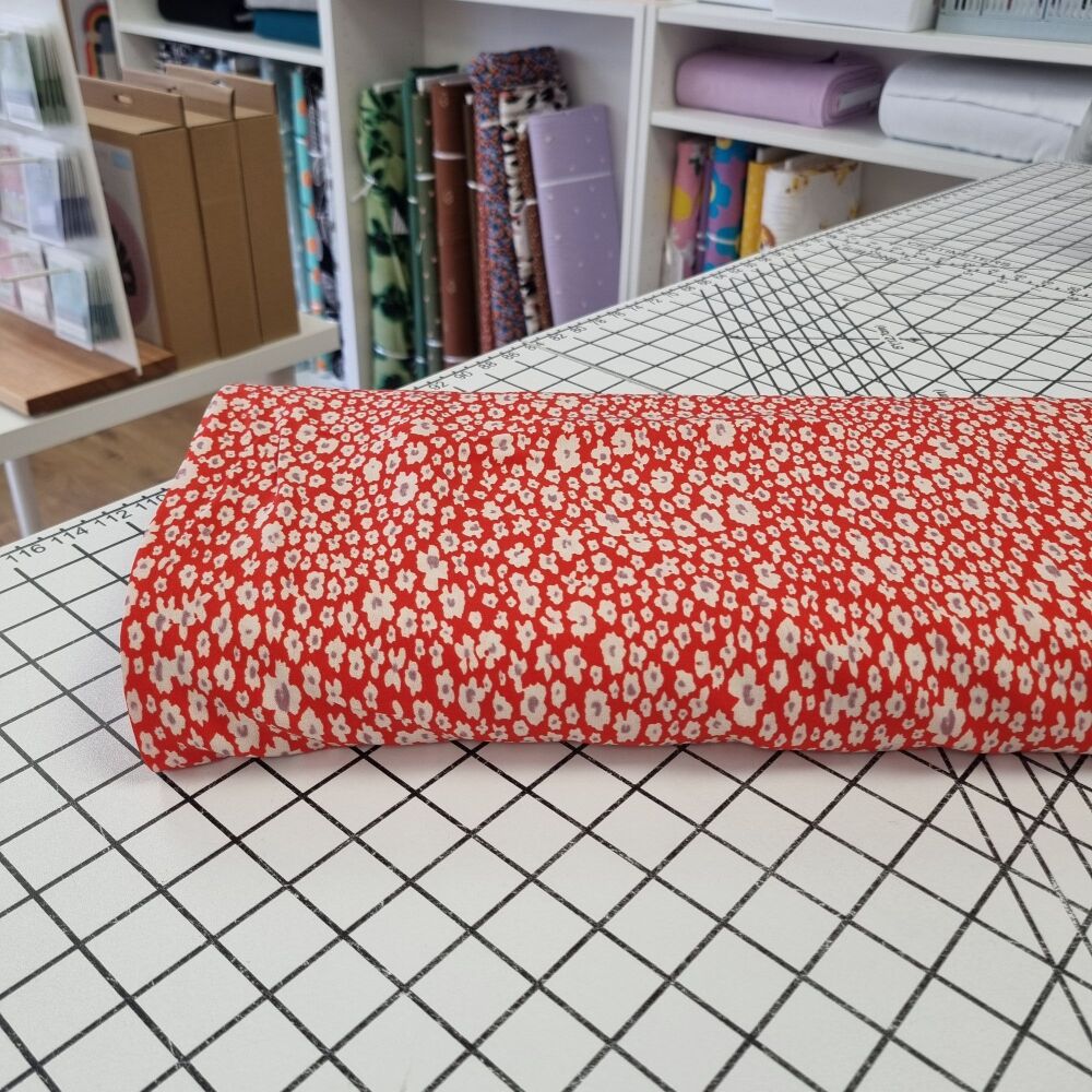 Red Meadow Leopard - Tencel