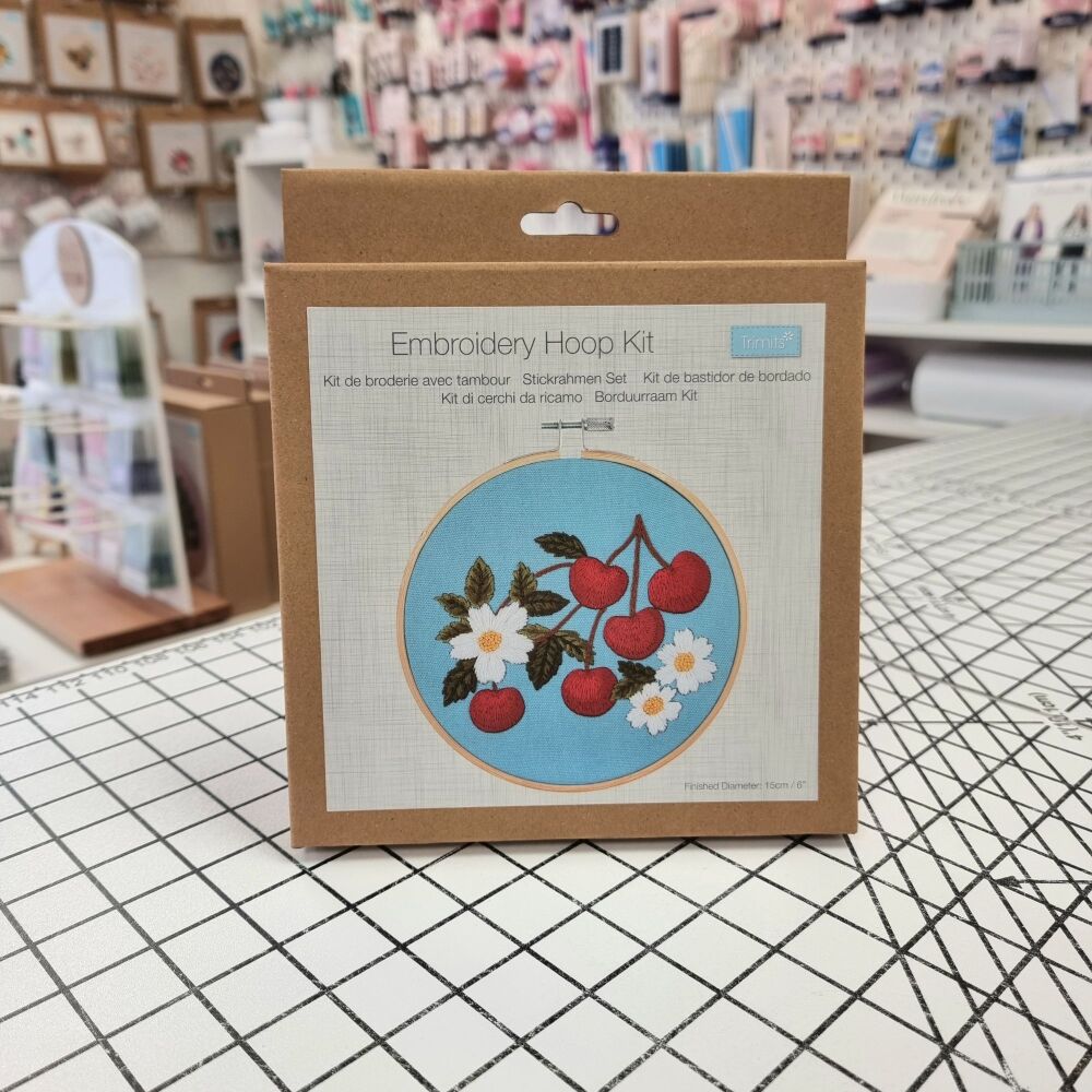 Cherries - Embroidery Hoop Craft Kit