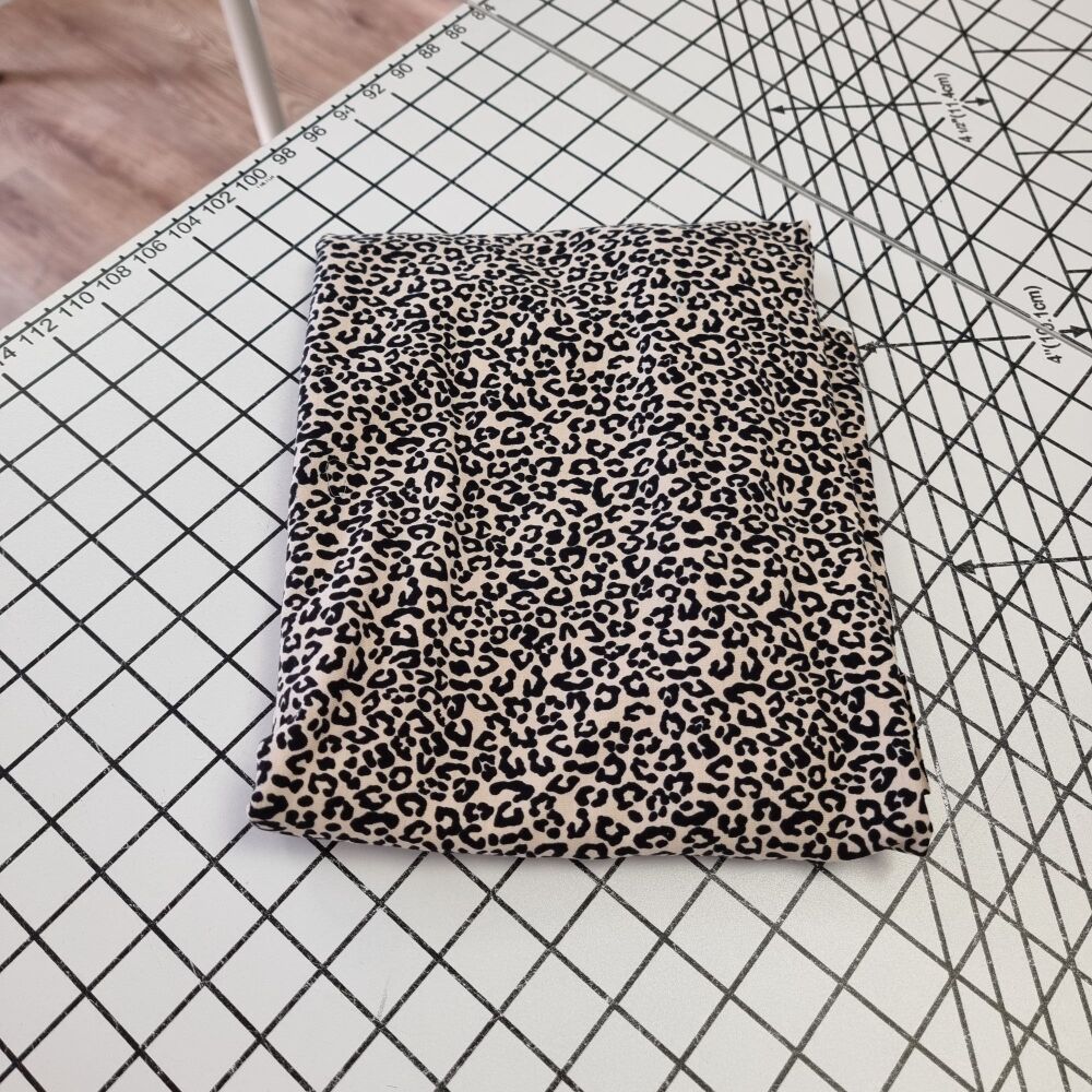 Leopard Print Cotton Jersey - REMNANT - 78cm x 145cm