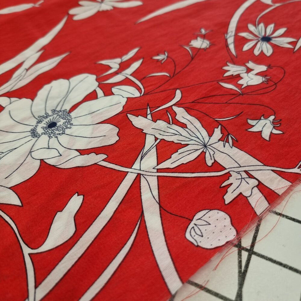 Scarlett Garden Viscose - REMNANT - 53CM X 140CM