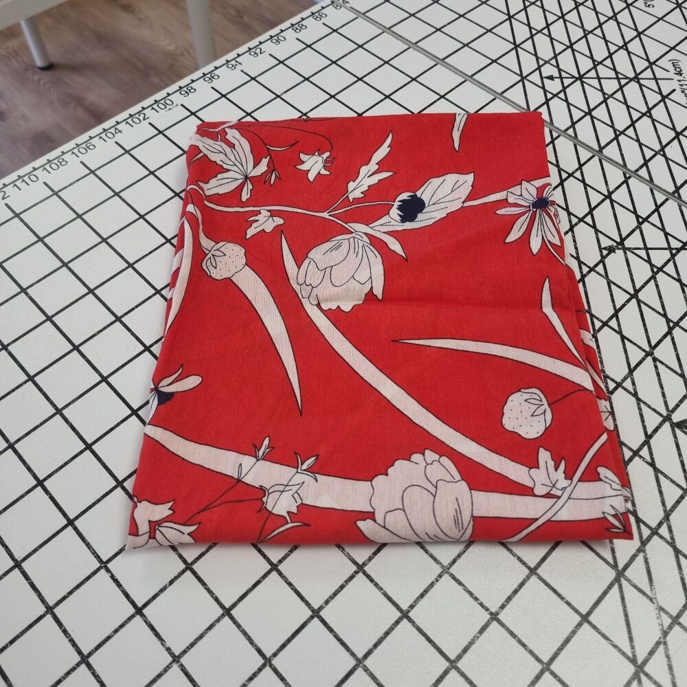 Scarlett Garden Viscose - REMNANT - 53CM X 140CM