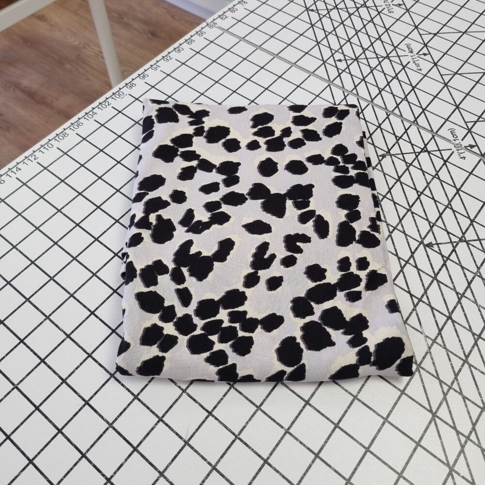 Inky Spots Viscose Jersey - REMNANT - 162cm x 150cm