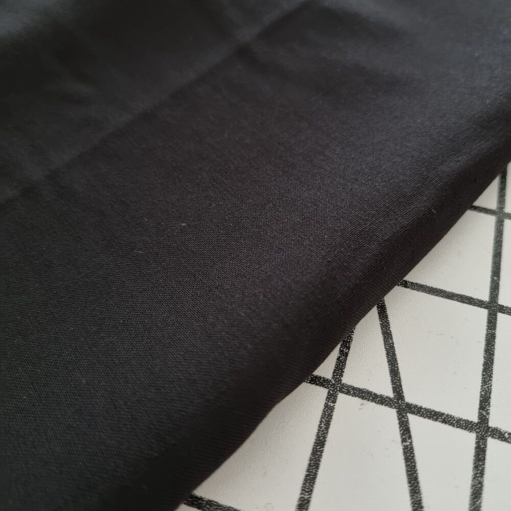 Black Viscose - REMNANT - 152cm x 140cm