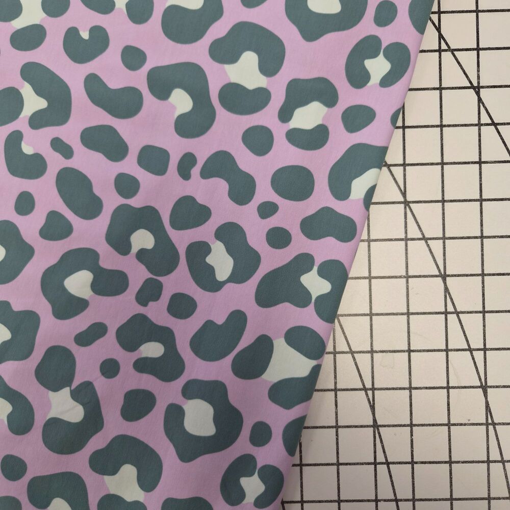 Lilac Leopard - Cotton Jersey