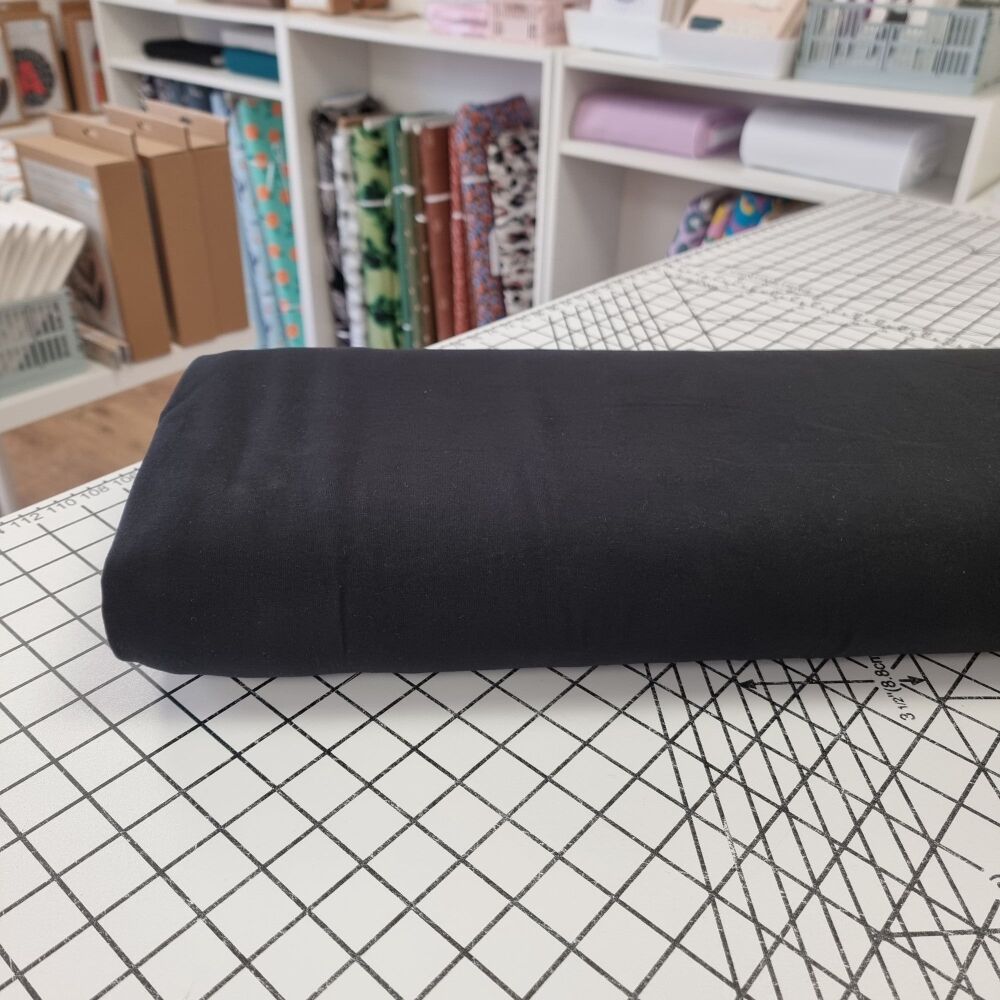 Black - OEKO-TEX Plain Cotton Jersey