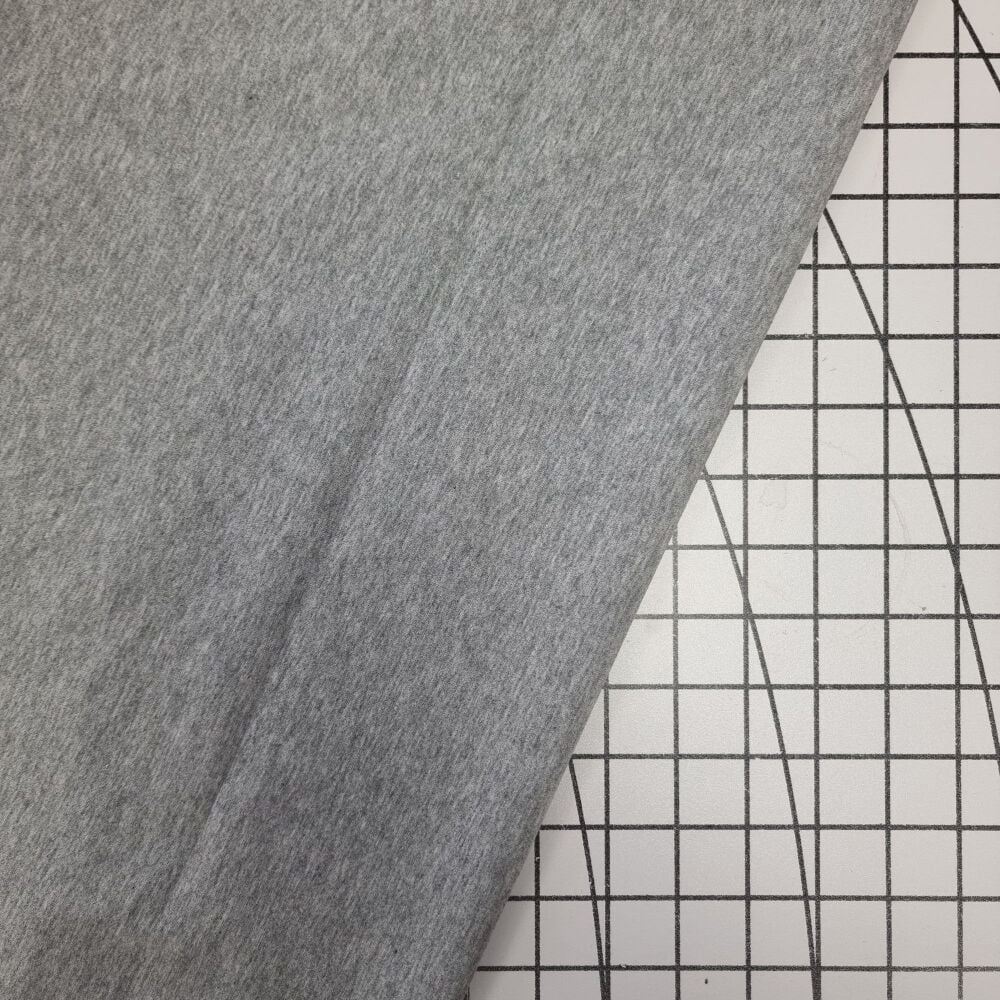 Marl Grey - OEKO-TEX Plain Cotton Jersey