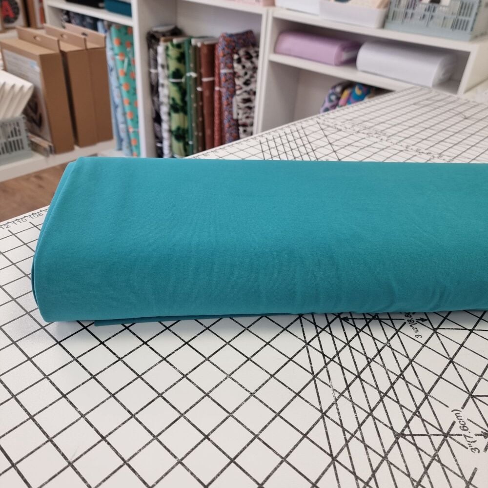 Teal - OEKO-TEX Plain Cotton Jersey