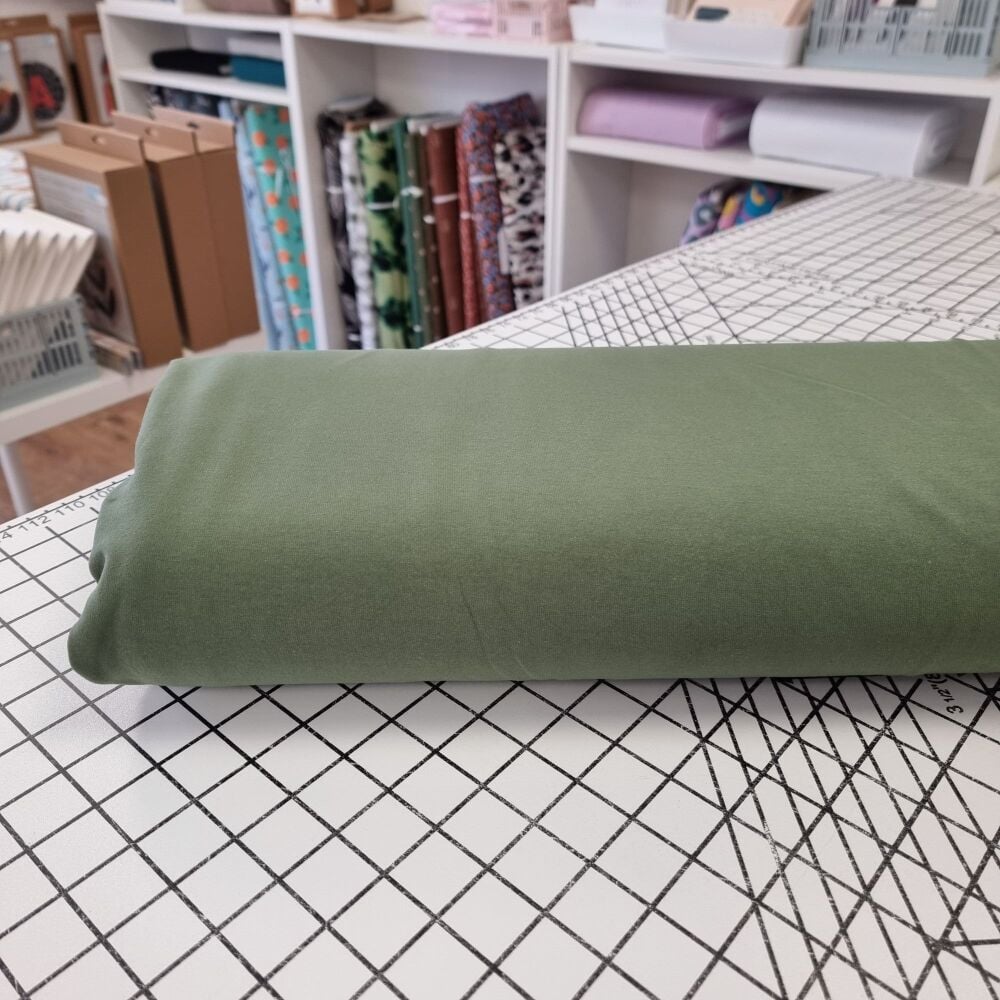 Olive - OEKO-TEX Plain Cotton Jersey