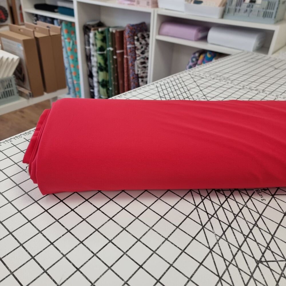 Red - OEKO-TEX Plain Cotton Jersey