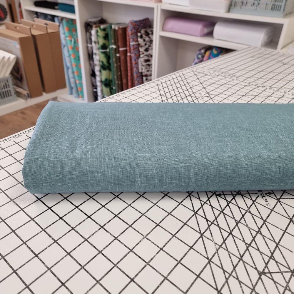 Teal - Plain Linen