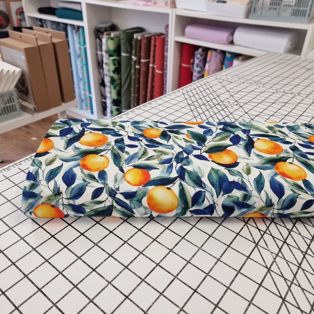 Oranges - Viscose Linen