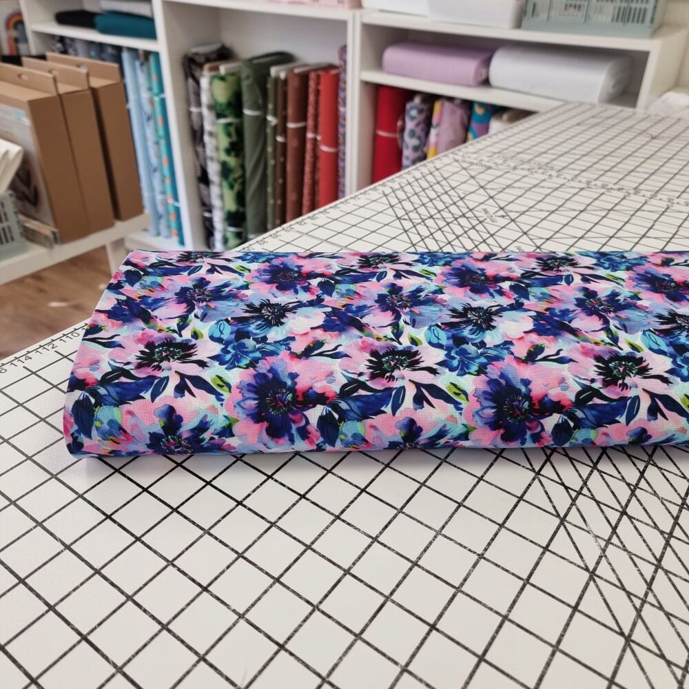Expressive Floral - Viscose Linen