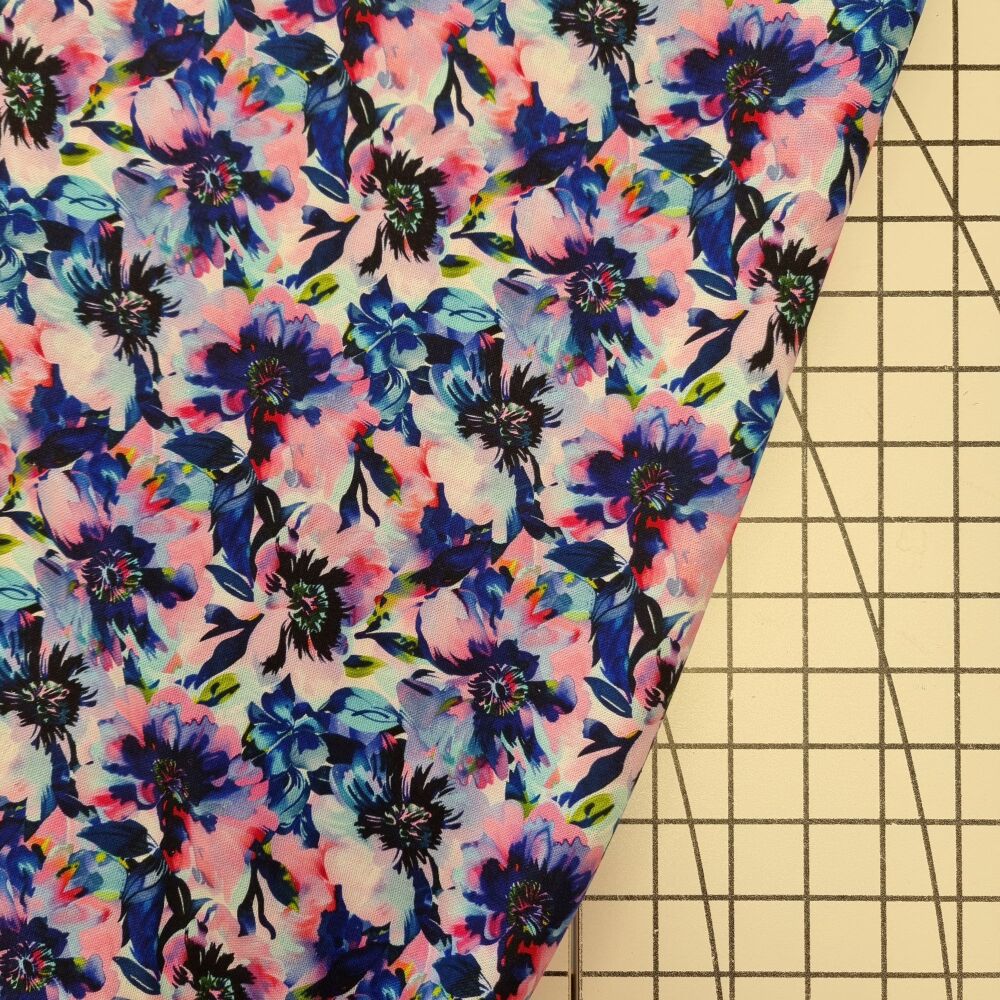 Expressive Floral - Viscose Linen
