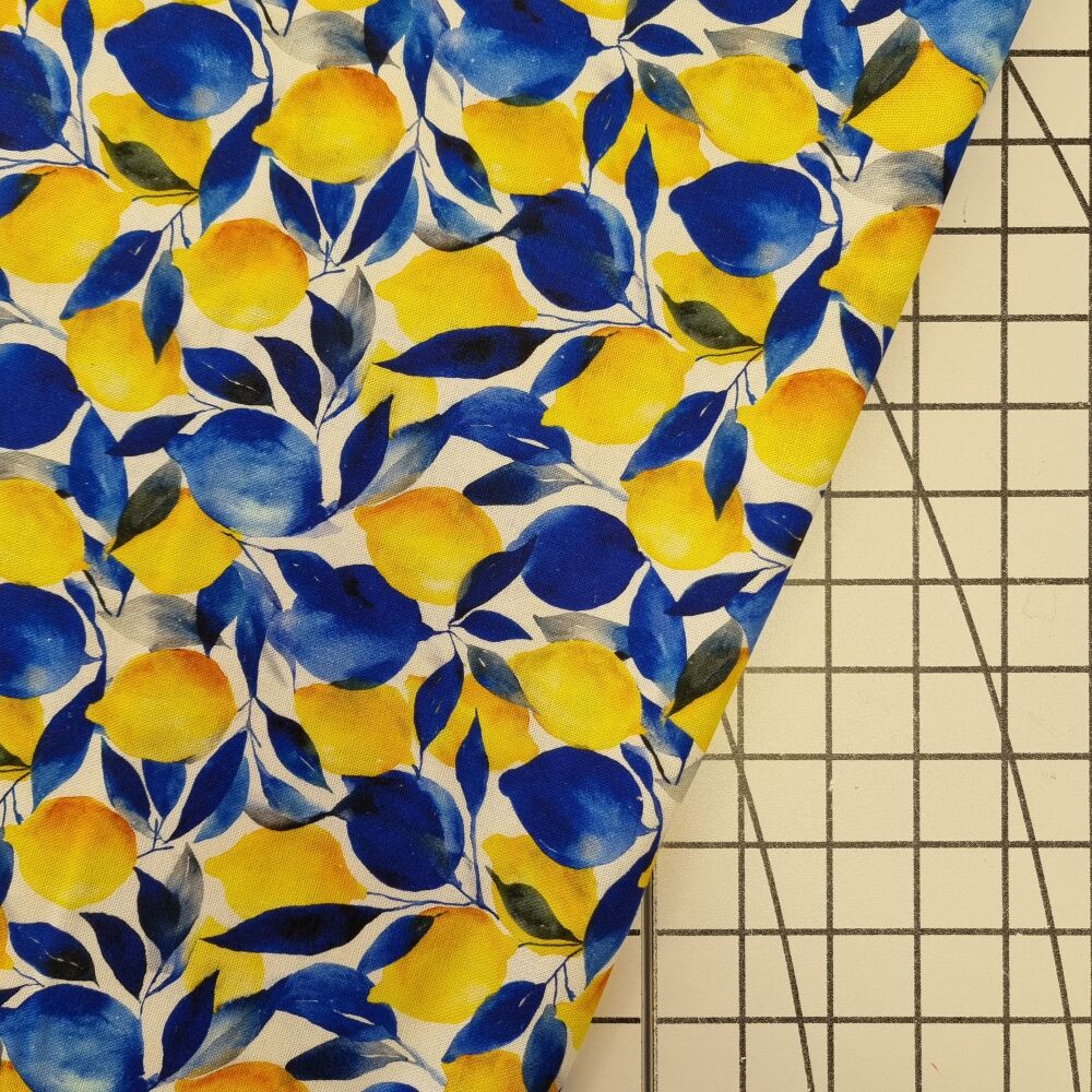 Lemons - Viscose Linen