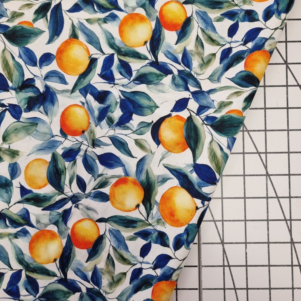 Oranges - Viscose Linen