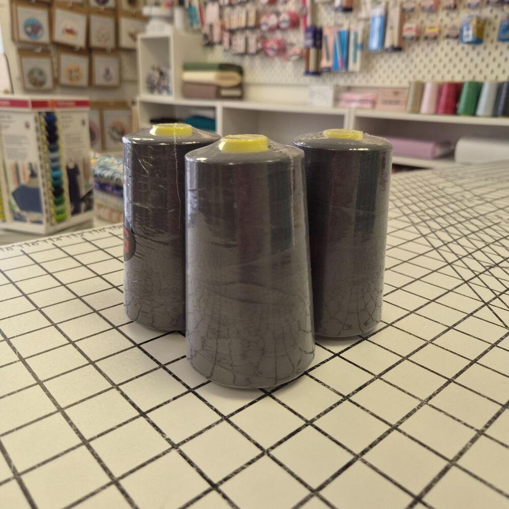 Dark Grey Overlocker Thread/Cone - 5000 yards