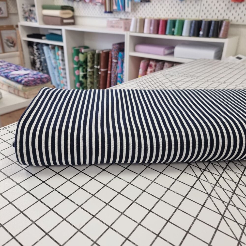 Navy Stripe - Cotton