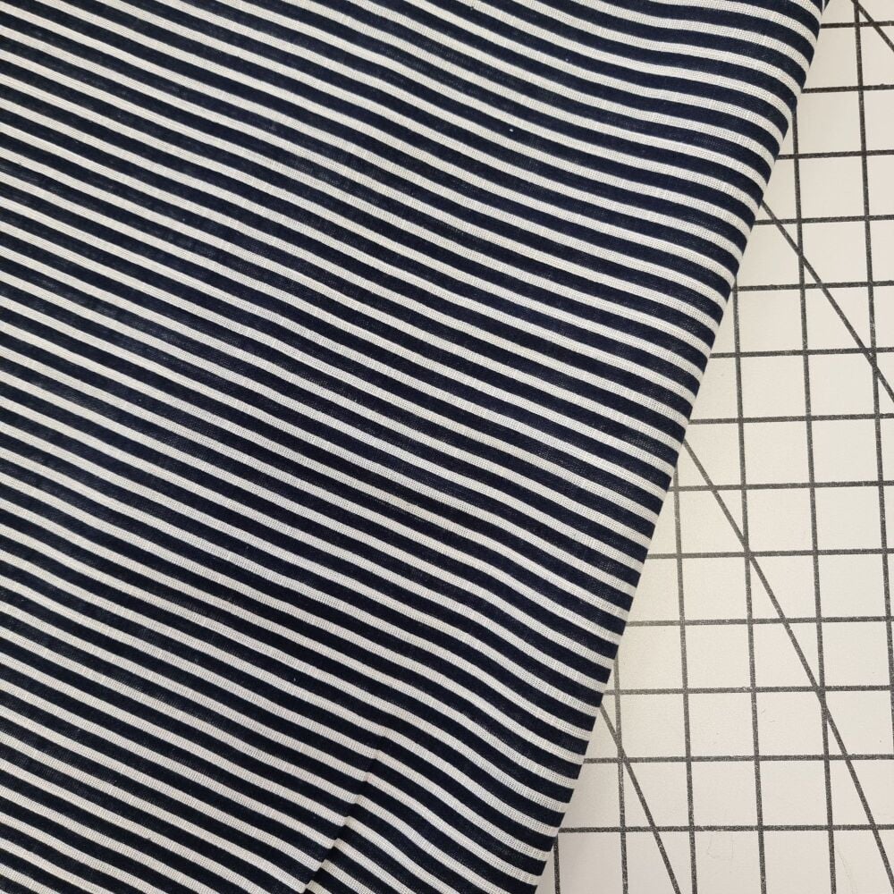 Navy Stripe - Cotton