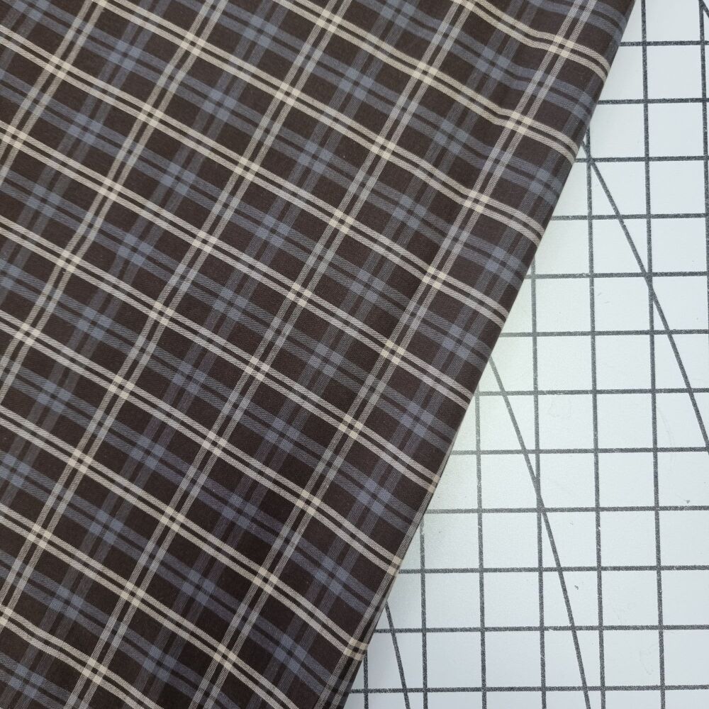 Chocolate Check - Cotton
