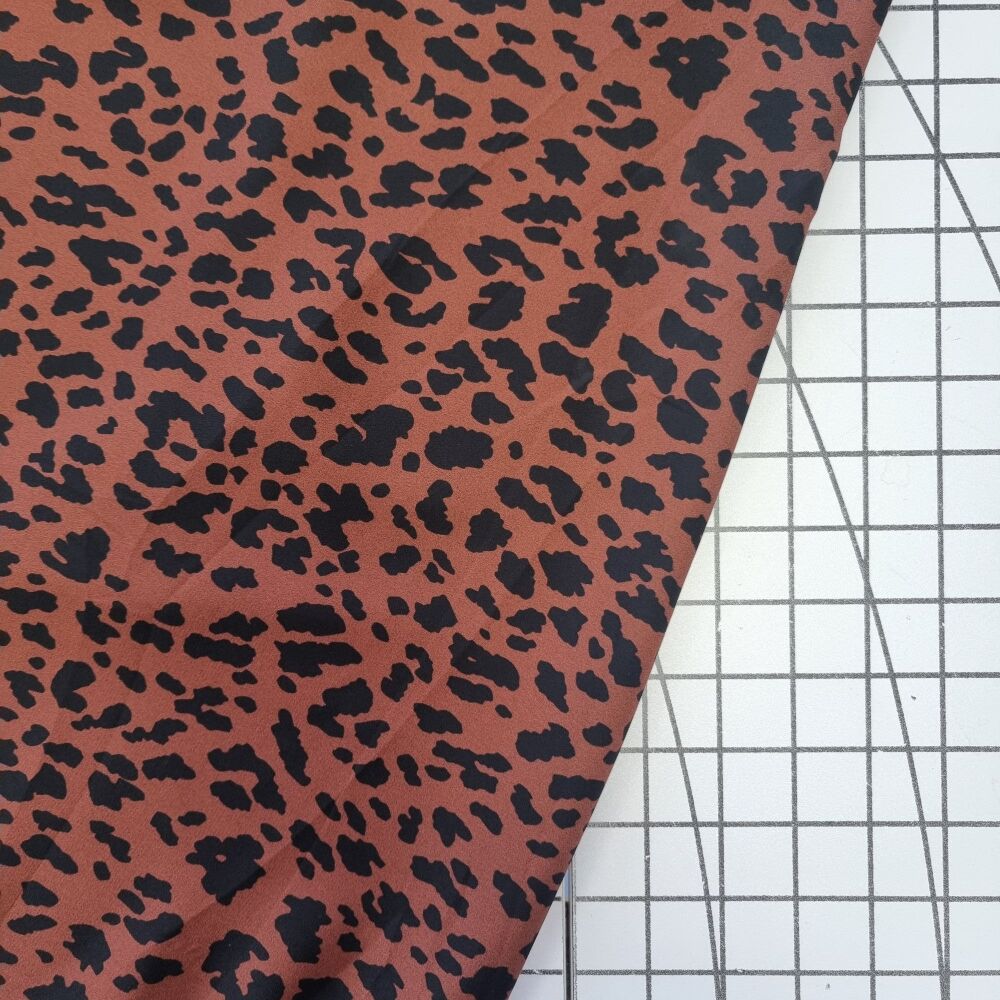 Chocolate Leopard Print - Viscose