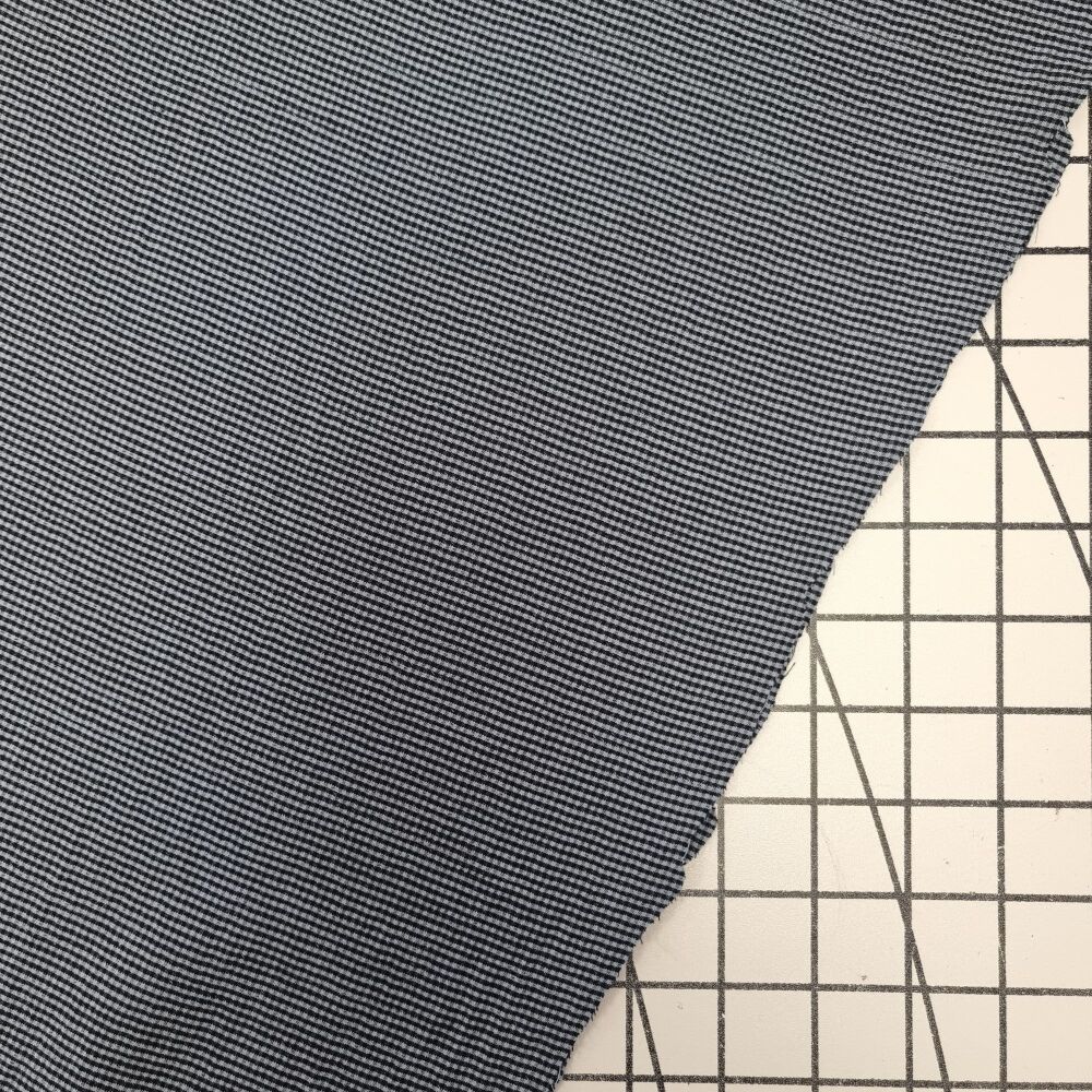 Midnight Gingham - Polyviscose