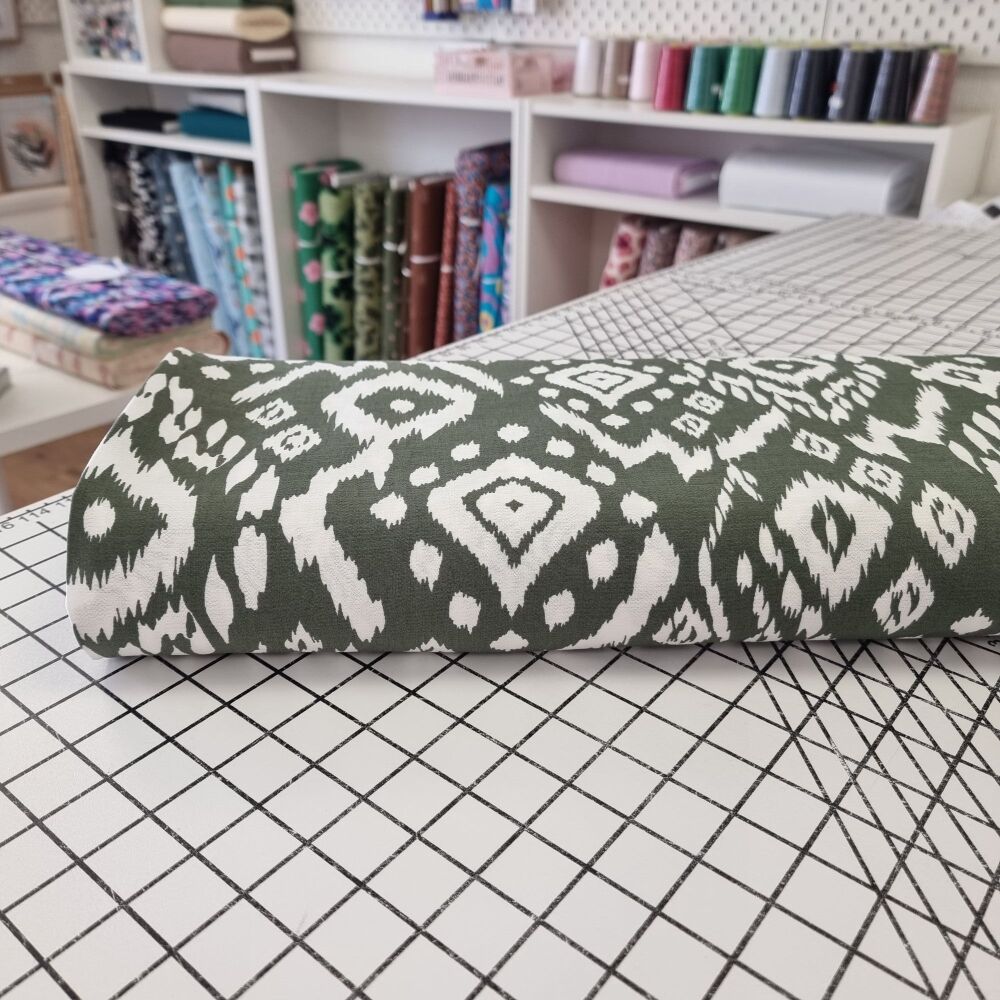 Olive Boho Mosaic - Viscose