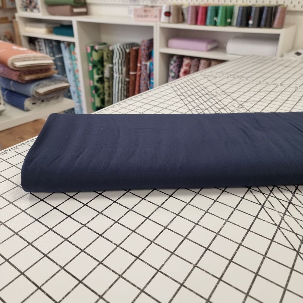 Navy - Plain Viscose
