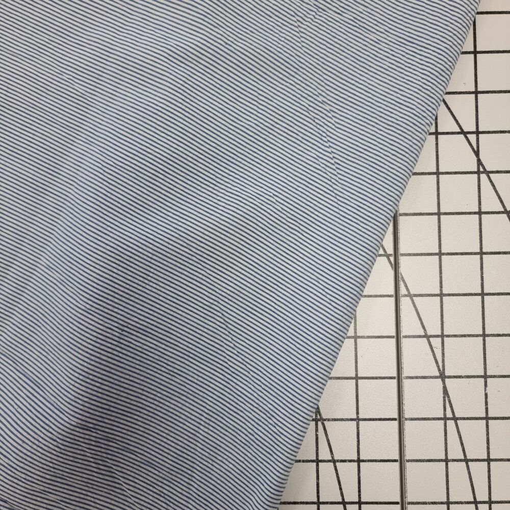 Light Blue Stripe - Cotton Chambray