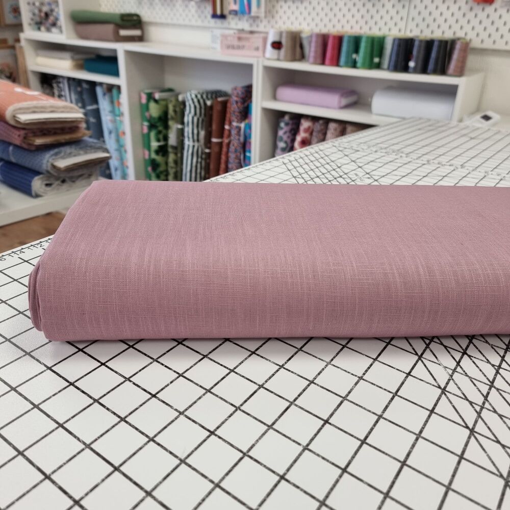 Dusky Pink - Plain Linen