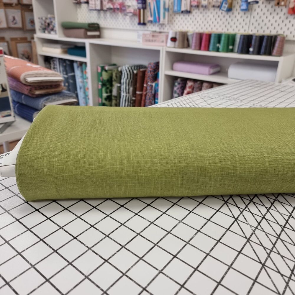 Lime - Plain Linen