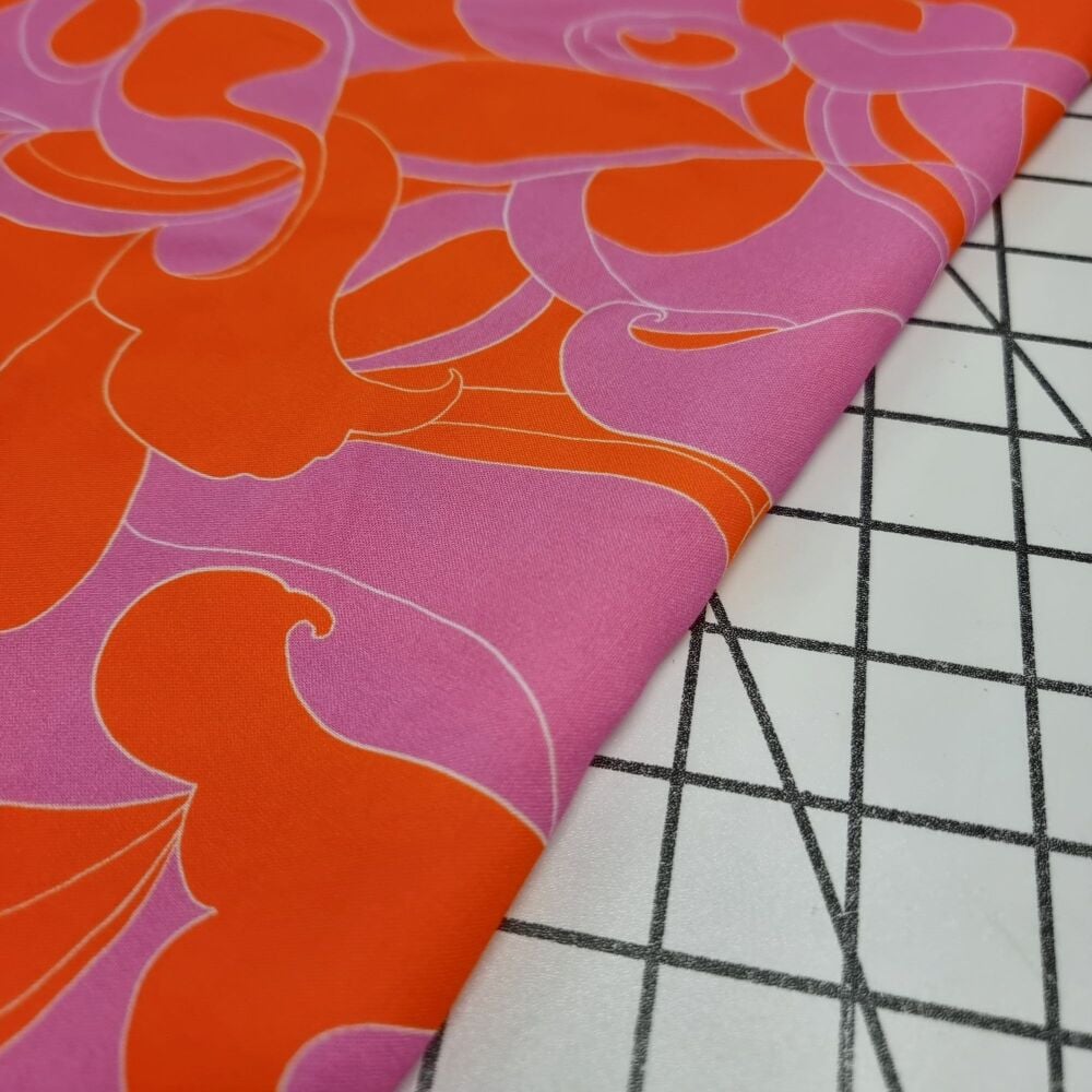 Sunset Twist Viscose - REMNANT - 134cm x 140cm