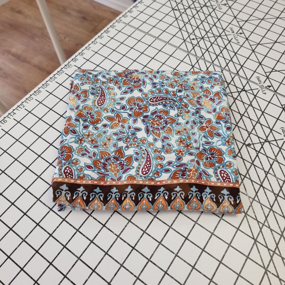 Bohemian Border Print Viscose - REMNANT - 132cm x 140cm