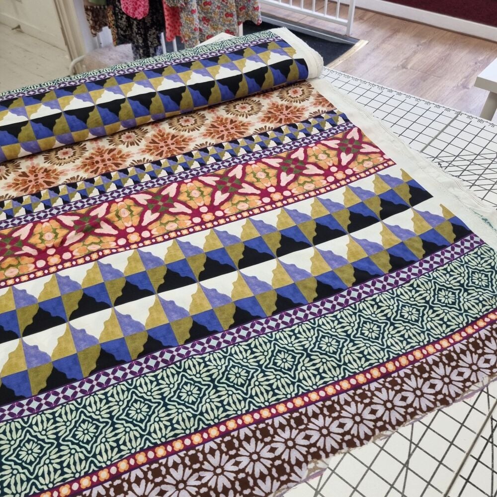 Moroccan Stripe Tencel - REMNANT - 190cm x 140cm