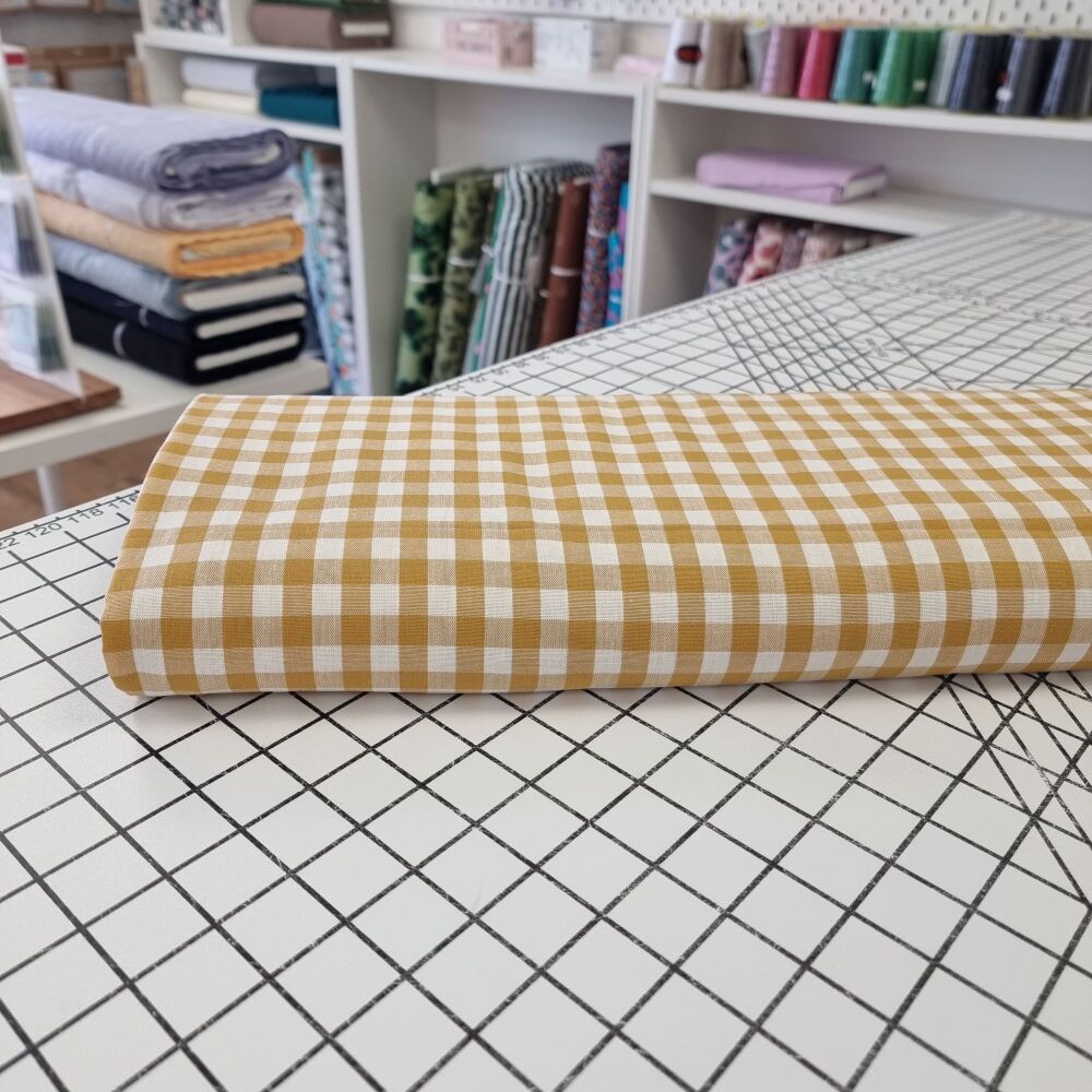 Small Cotton Gingham - Mustard