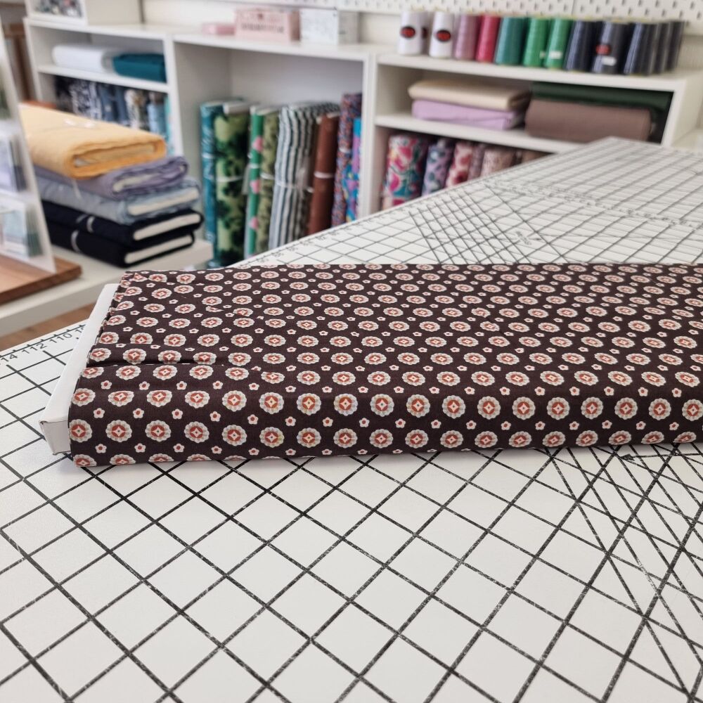 Chestnut Dot - Cotton Lawn