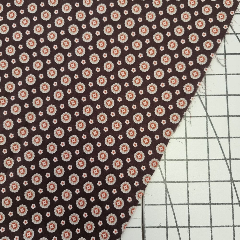 Chestnut Dot - Cotton Lawn