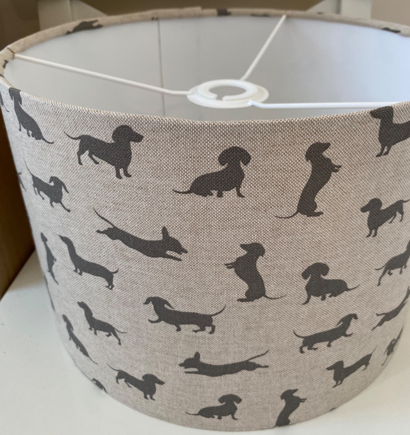 Dog top lampshade light