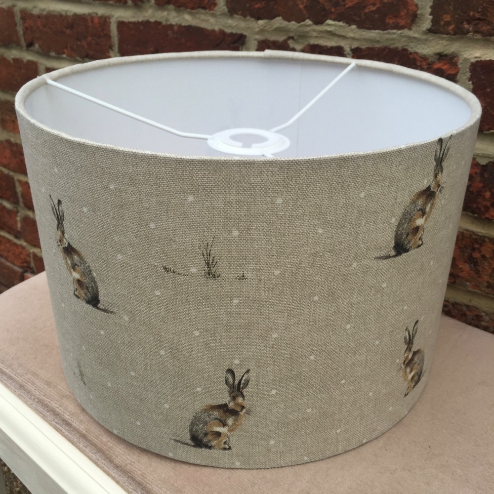 Woodland Country Hartley Hare Rabbit Beige Brown  Lampshade 
