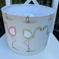 Flamingo Lampshade - Pastel Pink Green