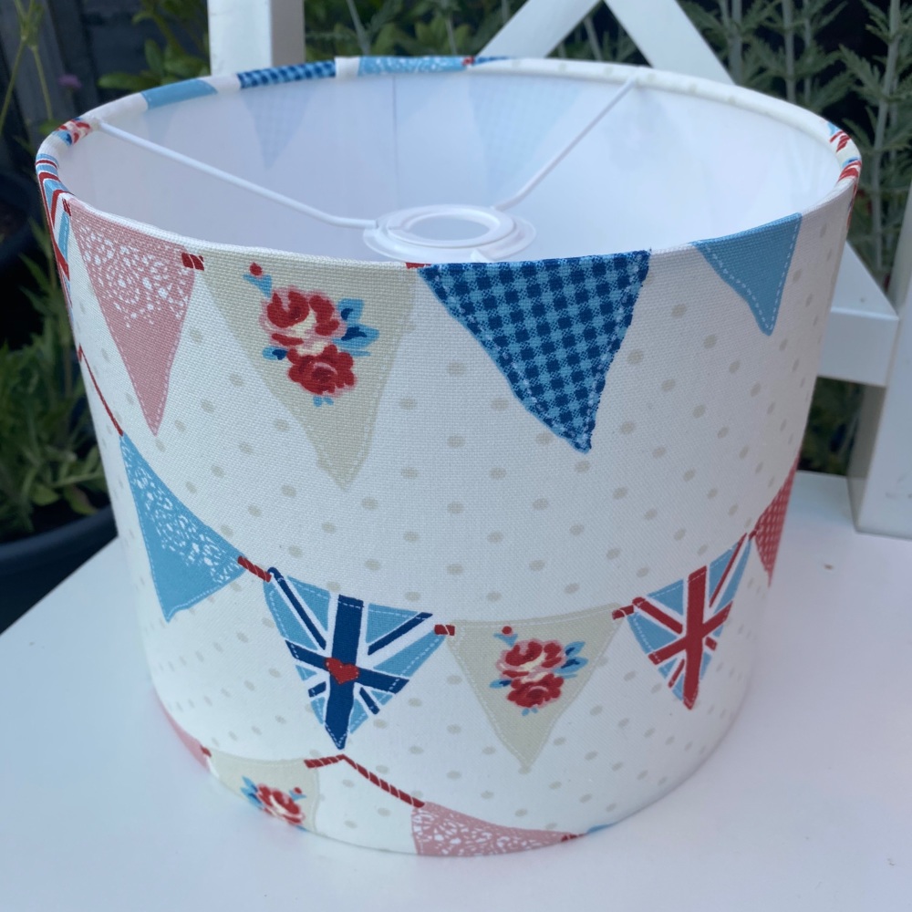 Fryetts Blue Red Pink Bunting Lampshade 