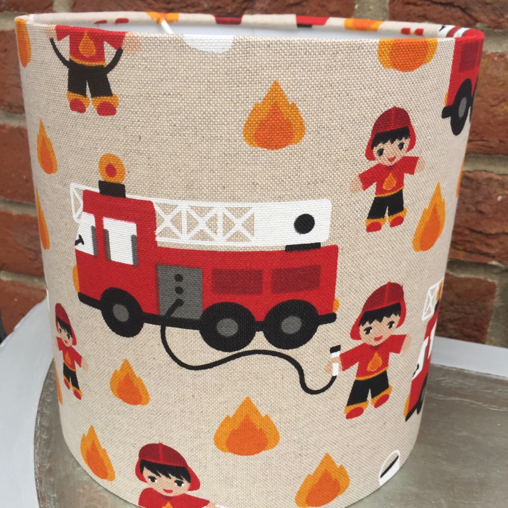 Red Fireman Lampshade 