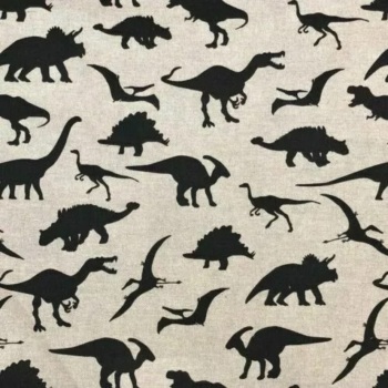 Dinosaur Cushion -  linen Fabric