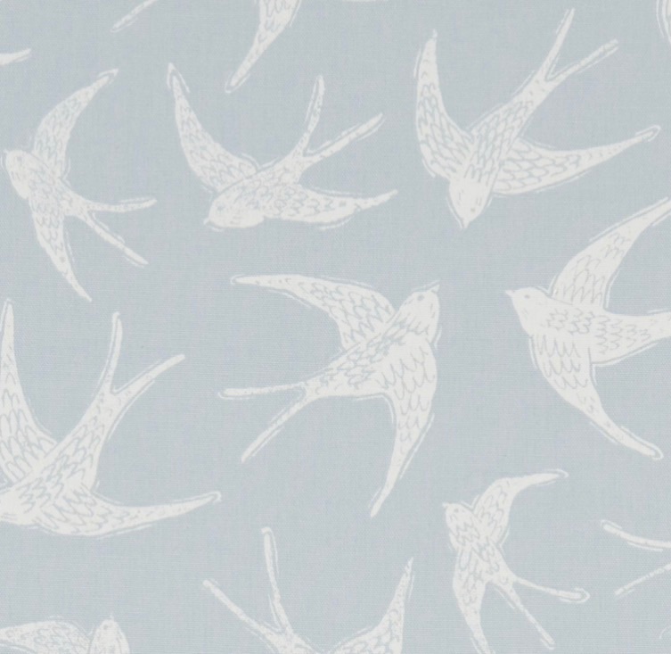 Swallow lampshade - pale blue