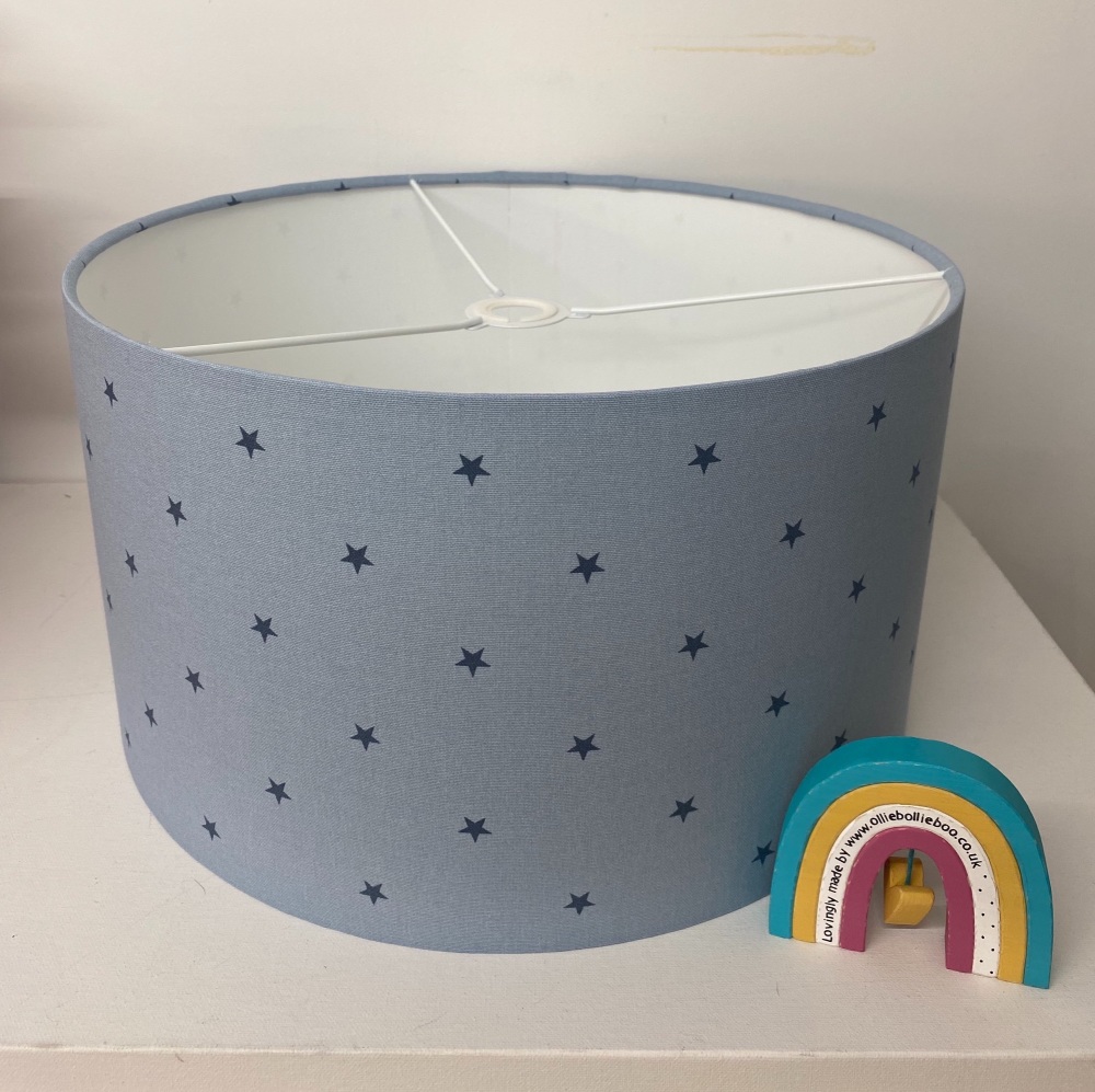 Blue star lampshade for kids