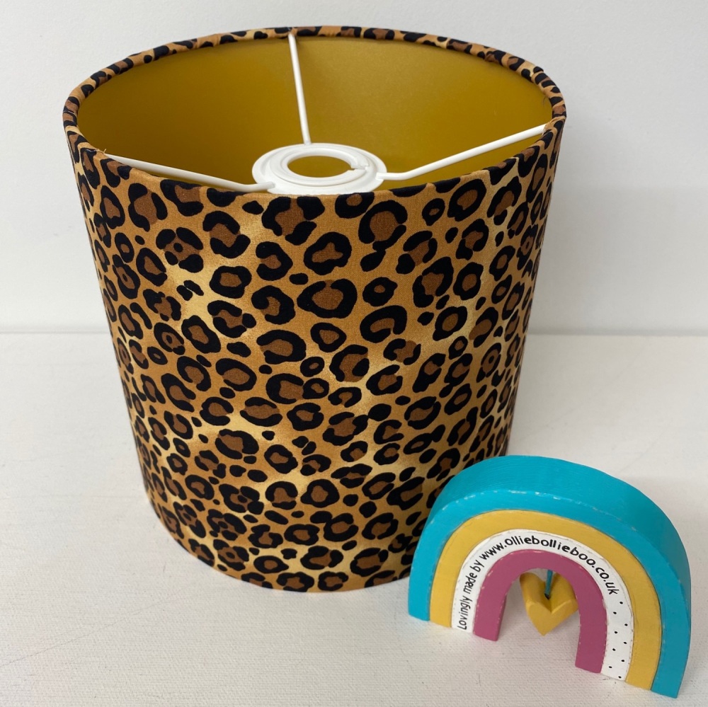 Leopard print Lampshade - brown and black