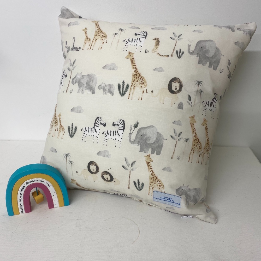 Safari cushion - made in dunelm fabric 