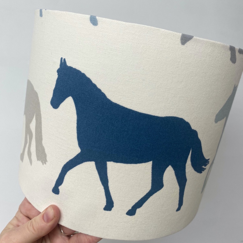 Pony Horse Lampshade - Blue Grey 
